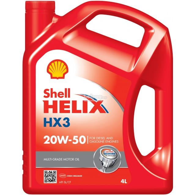 Aceite Shell Helix para motor gasolina SAE 20W50 HX3 5 Litros