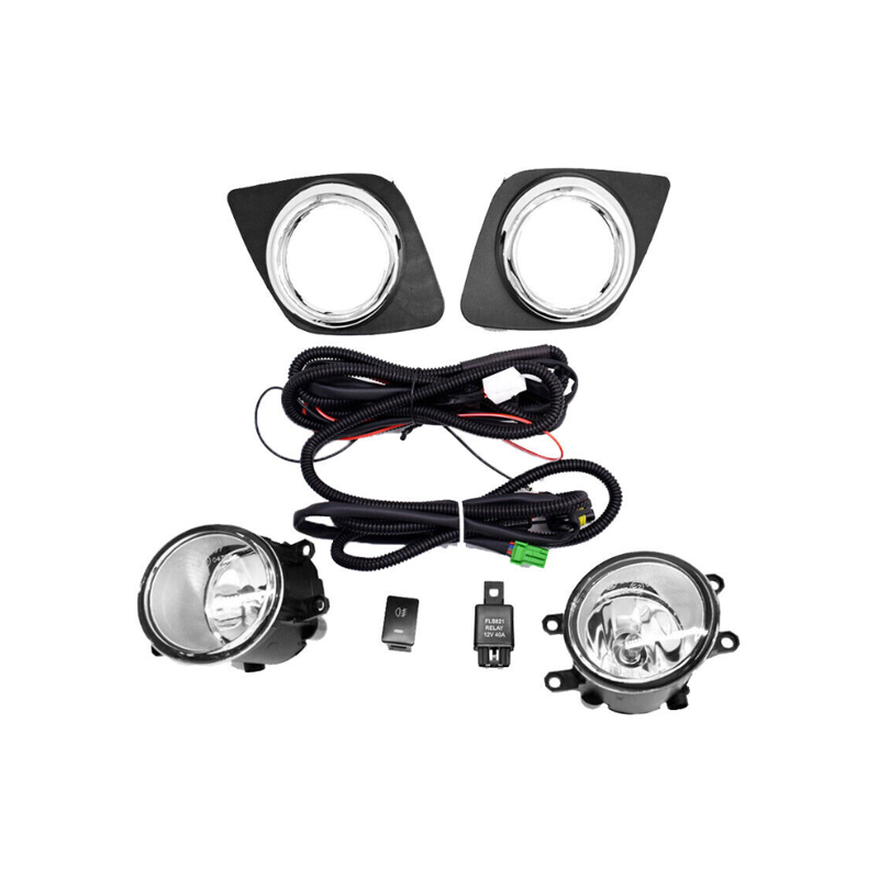 Kit de Neblineras Toyota Rav4 Halogeno Con Cobertores Con Moldura Cromada