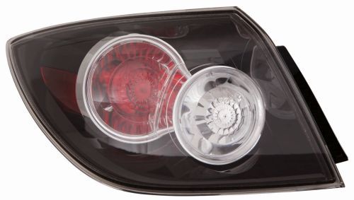 Stop Izquierdo Mazda3 Hatch Lente Rojo Transparente Carcasa Trans