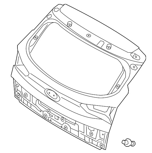 Compuerta Lamina Hyundai Tucson con power open	