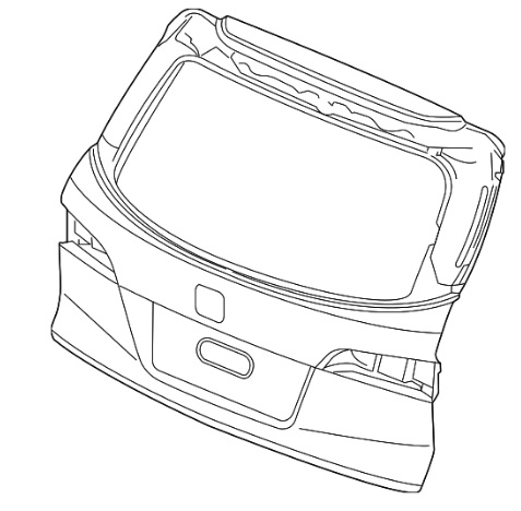 Compuerta Lamina Honda Pilot w/o power 2019 2021