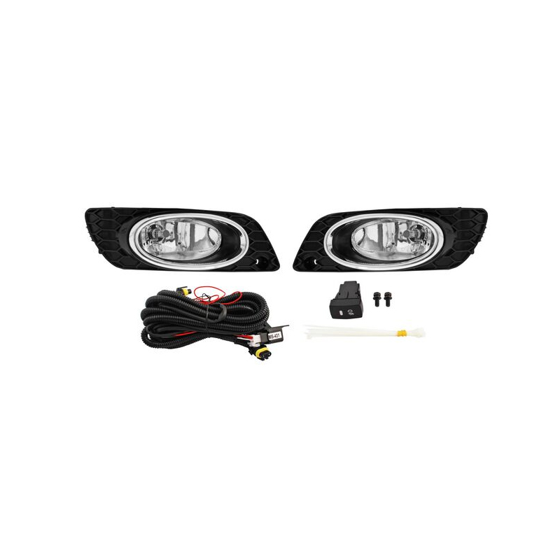 Kit de Neblineras Honda Civic Sedan EX EXL SI Con Moldura Cromada