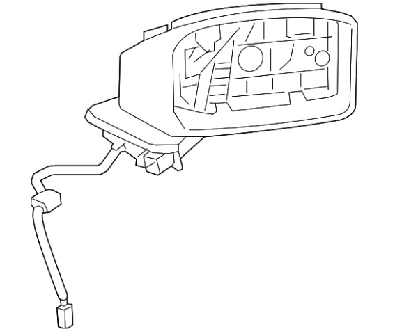 Retrovisor Derecho Mazda CX9 con descarchador sin punto ciego 2018 2019