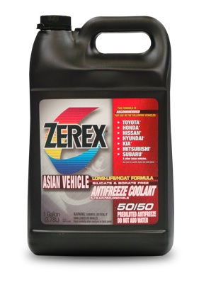 Refrigerante Coolant marca Zerex para radiador 1 Galon 50/50