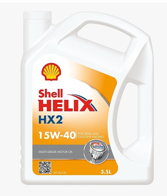 Aceite Shell para motores diesel HX2 SAE15W40 3.5 litros