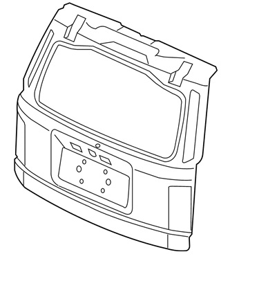 Compuerta Lamina Honda Pilot w/o power 2009 2015