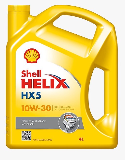 Aceite Shell para motor gasolina SAE 10W-30 HX5 4 Litros