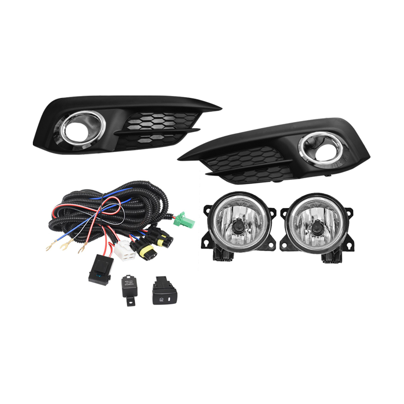 Kit de Neblineras Honda Civic Sedan Coupe NO SI Halogeno Cobertores Con Cromo 2016 2018