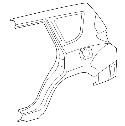 Faldon Izquierdo Trasero Toyota Rav4 sin sobrelodera 2006 2012