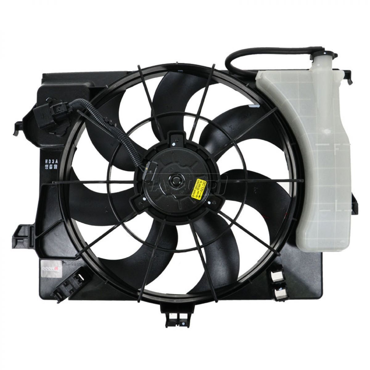 Ventilador de Radiador y AC Hyundai Accent 1.6 Kia Rio 1.6 Veloster 1.6 1.6T Con Recipiente