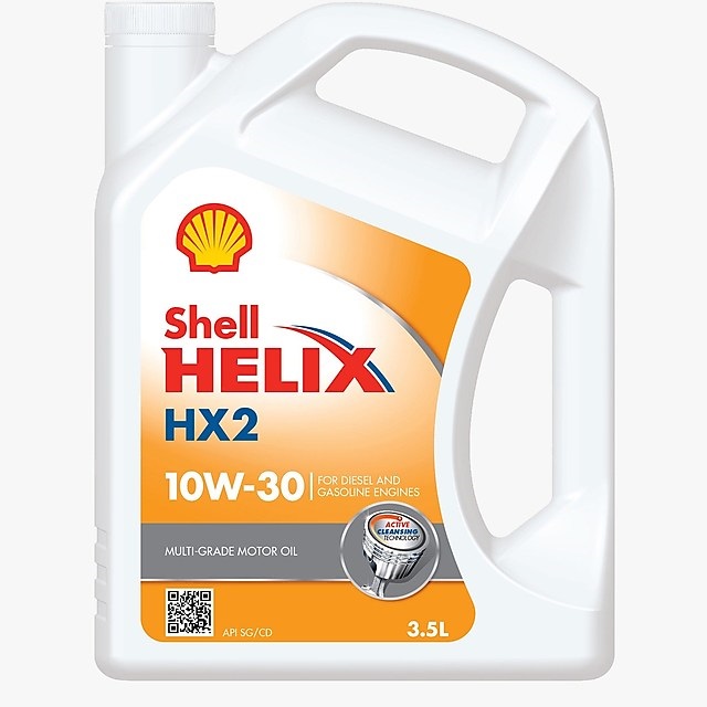 Aceite Shell Helix para motor Diesel y gasolina HX2 SAE10W-30 3.5 Litros
