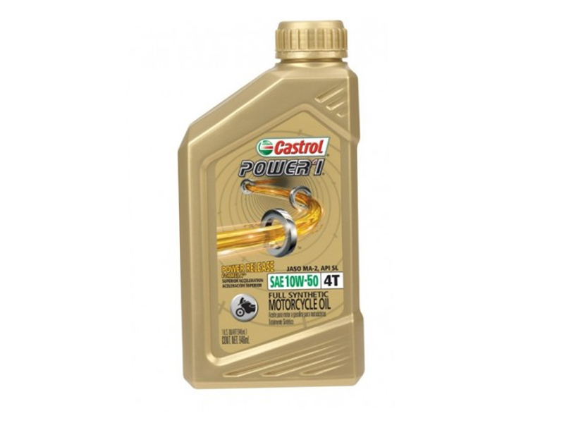 Aceite Castrol Para Motor Gasolina litro Power 1 4T 10W50 Sintetico Motocicleta