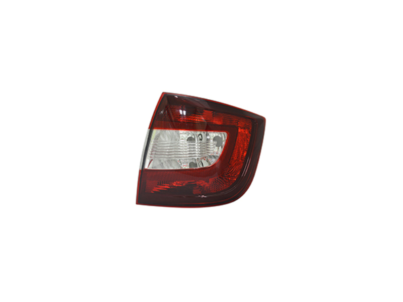 Stop Derecho Skoda Rapid Interior Rojo Oscuro