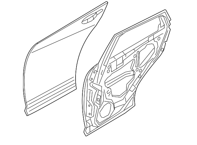 Puerta Lamina Izquierda Trasera Mazda CX30