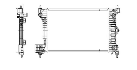 Radiador de agua Chevrolet Sonic